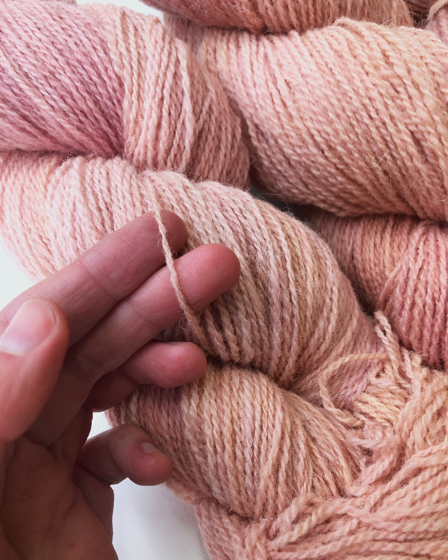 Pink Peach Knitting Cotton Yarn