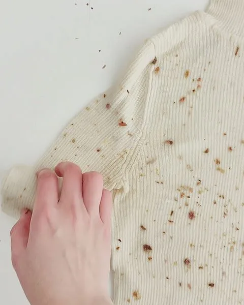 Unwrapping the bundle after steaming