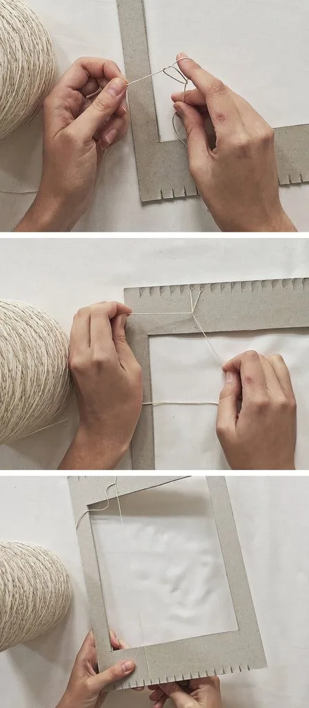 Tools for weaving on a cardboard loom