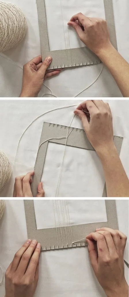 Making your own cardboard loom