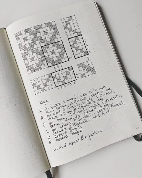 Diamond weaving pattern