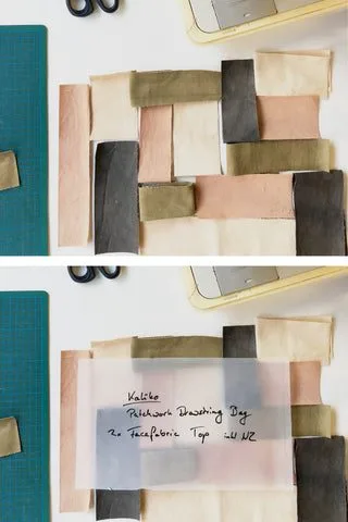 Arranging patches by color and size