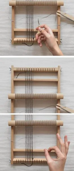 Creating a shed with a heddle bar