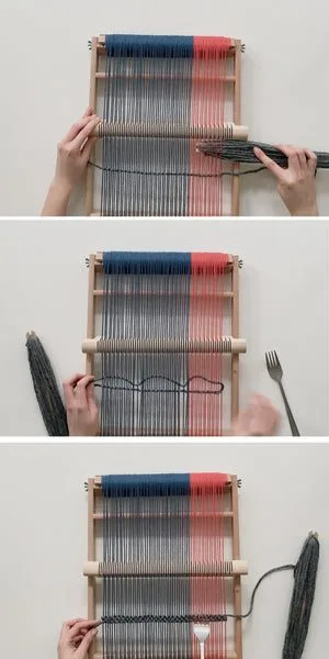 Adjusting the tension of a warped scarf