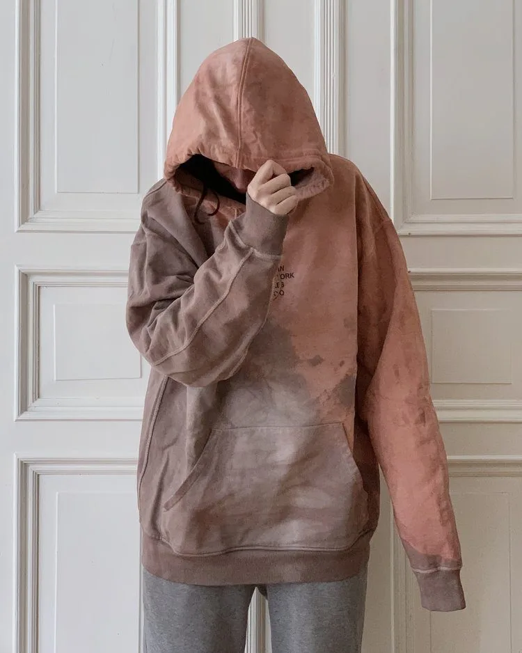Plant-dyed textiles in natural earthy tones